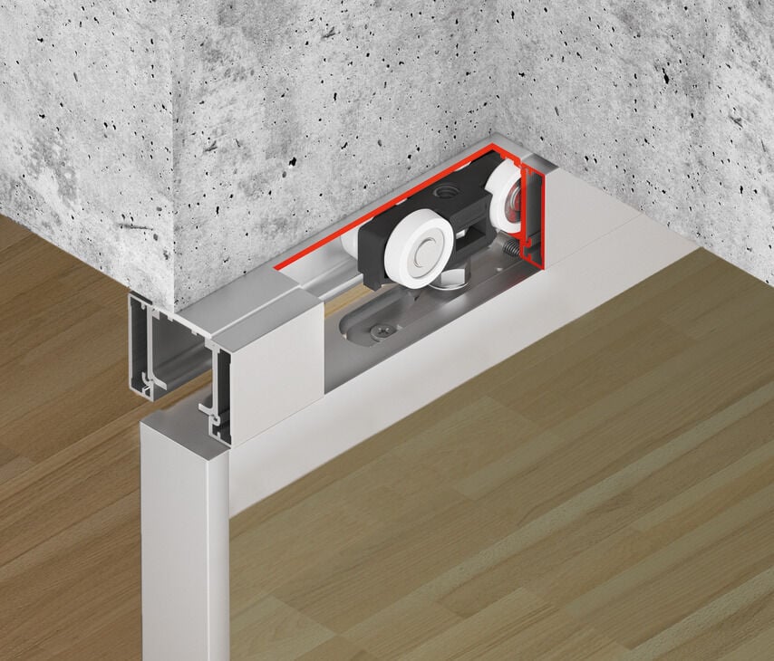 Hafele Slido D-Li11 door fra. sil.2.6x1.5m(HxW)