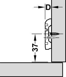 Hafele M310 M. tabanı eksantrik O5 düb. h0 - 311.70.645