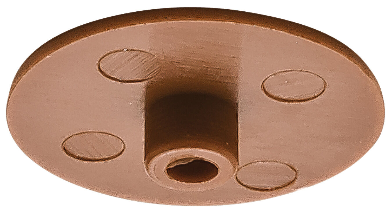 Häfele Minifix® 15 Sürgüsüz İçin Üst kapak 15 Mm 17 mm Kahverengi RAL 8007 262.24.153