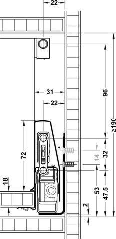 Häfele Matrix Box P Bordürlü Çekmece Seti Mat Beyaz 92x450 mm Smuso 50 kg 551.77.734