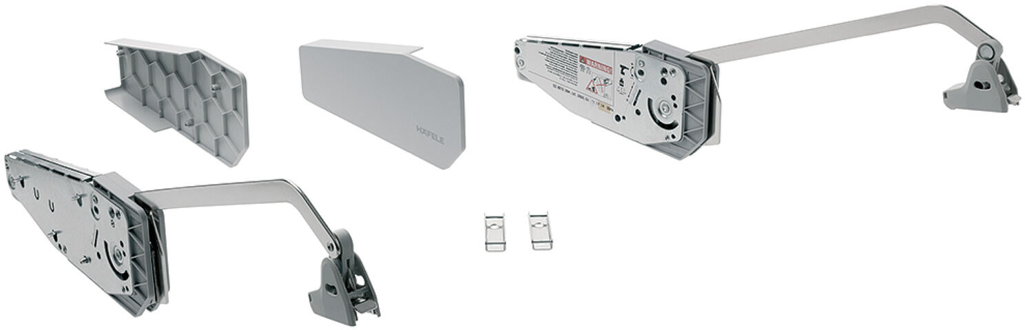 Häfele FREE FOLD Kalkar Katlanır Kapak Makası H5fo 770–840 mm 8–15,5 kg Gri beyaz veya 372.37.461