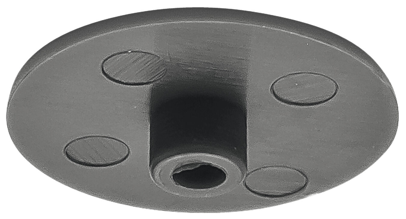 Häfele Üst kapak Minifix® 15 sürgüsüz için 15 mm 17 mm RAL 7037 262.24.550