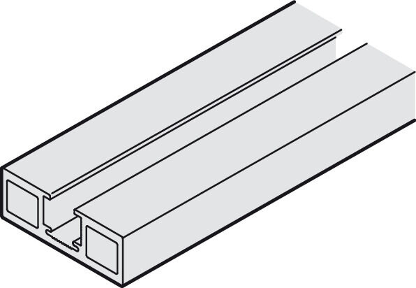Hafele Klipsli panel, taşıyıcı ray için - 940.43.770
