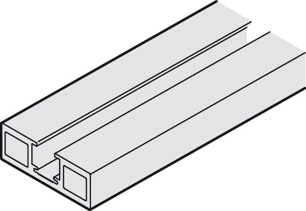 Hafele Klipsli panel, taşıyıcı ray için - 940.43.771