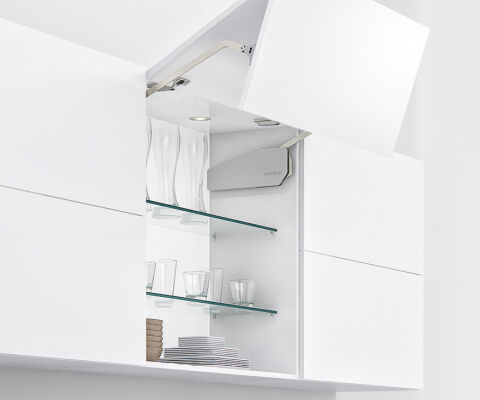 Häfele FREE FOLD Kalkar Katlanır Kapak Makası H4fo 770–840 mm 4,9–9,8 kg Gri 372.37.563