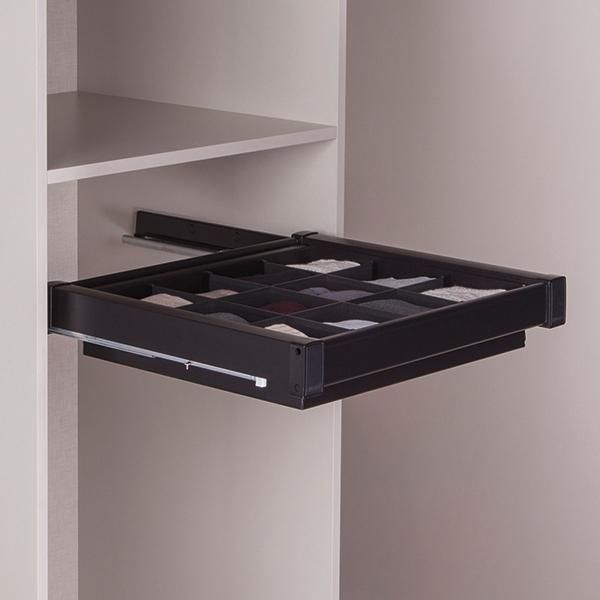 Hafele SELECT Bölmeli çekmece siyah 60cm