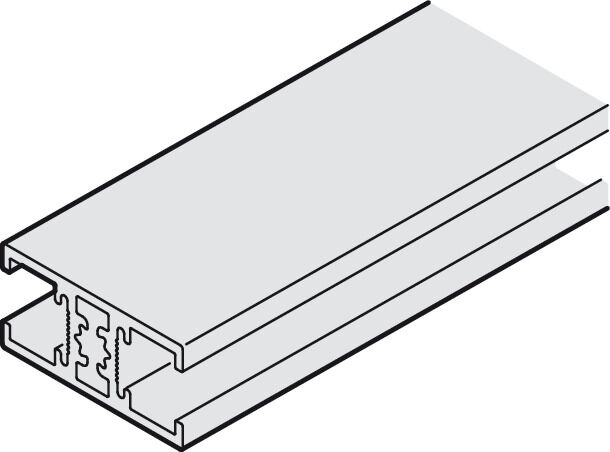 Hafele Klipsli panel, taşıyıcı ray için - 940.43.777