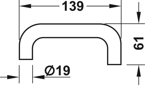 Hafele DT100 Set DG2 U-shape 8-72 R - 917.60.511