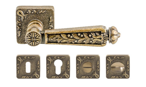 Kapı Kolu Seti, Hafele RUBY, Zamak, Yuvarlak Rozet