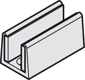 Hafele Alt kılavuz, 8 ve 10 mm için - 940.42.037