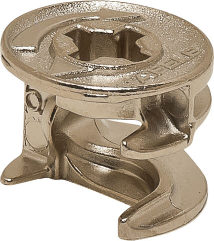 Häfele Bağlantı gövdesi Minifix® 15 Zamak sürgüsüz 15 mm Nikel kaplama 262.26.533