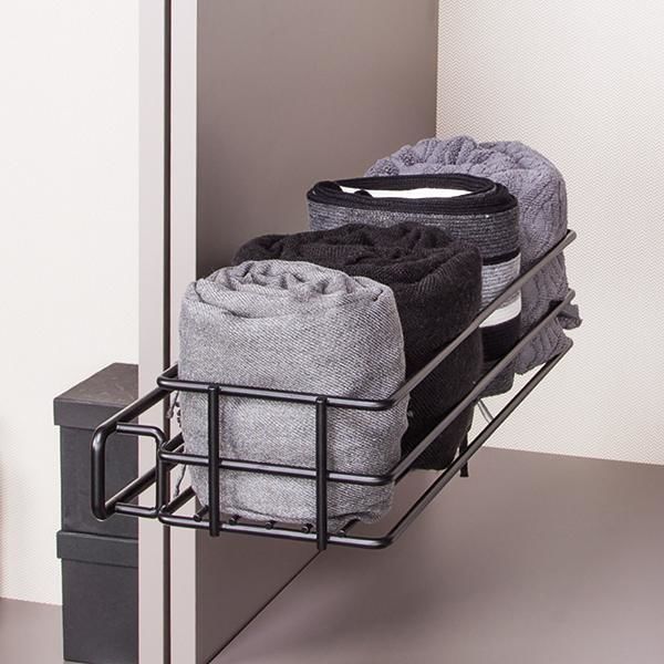 Hafele SELECT Tel sepet siyah 210x470x95mm