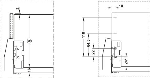 Hafele M Box P35 Cam brd. bz. ant 18/92/500 vd.