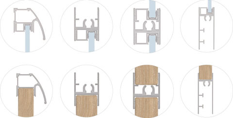Hafele ADoor-18 handle prof, Gold mat, 2.7mt - 944.07.502