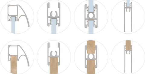 Hafele ADoor-10 handle prof, Black mat, 2.7mt - 944.07.506