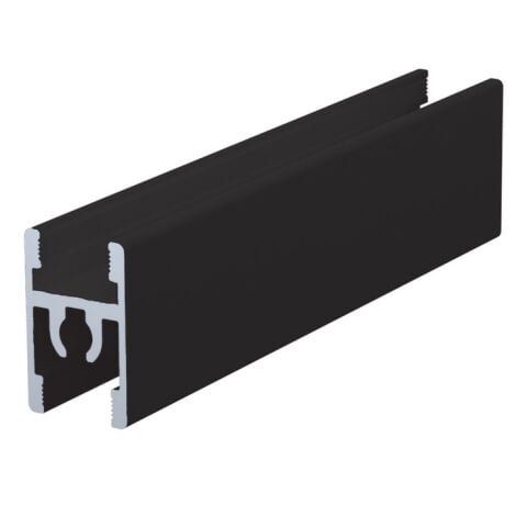Hafele ADoor-10 bottom profile, Black mat, 3mt