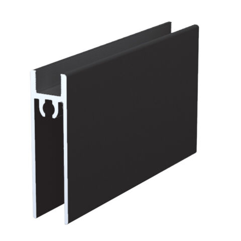 Hafele ADoor-10 bottom profile, Black mat, 3mt