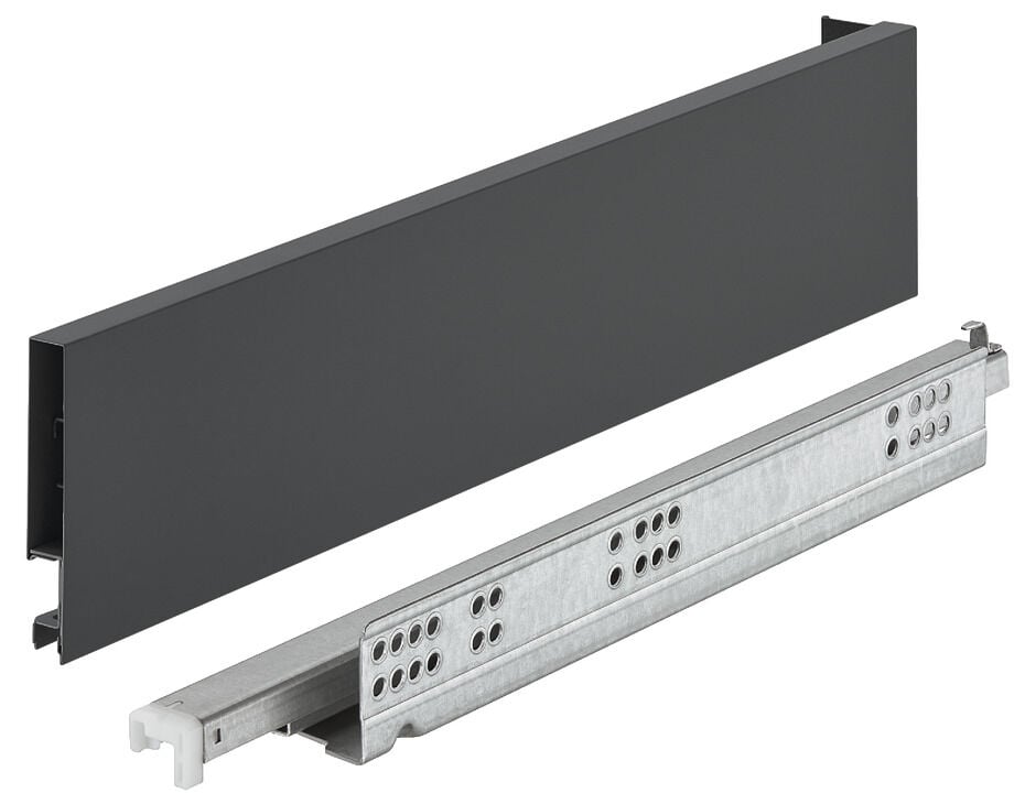 Häfele Matrix Box Slim A Synchro Çekmece seti çekmece 450 mm Antrasit dolap rayı: Çinko 552.21.574