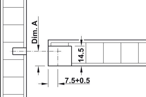 Häfele Bağlantı gövdesi Rafix Tab 20 S 19 mm 20 mm 262.34.502