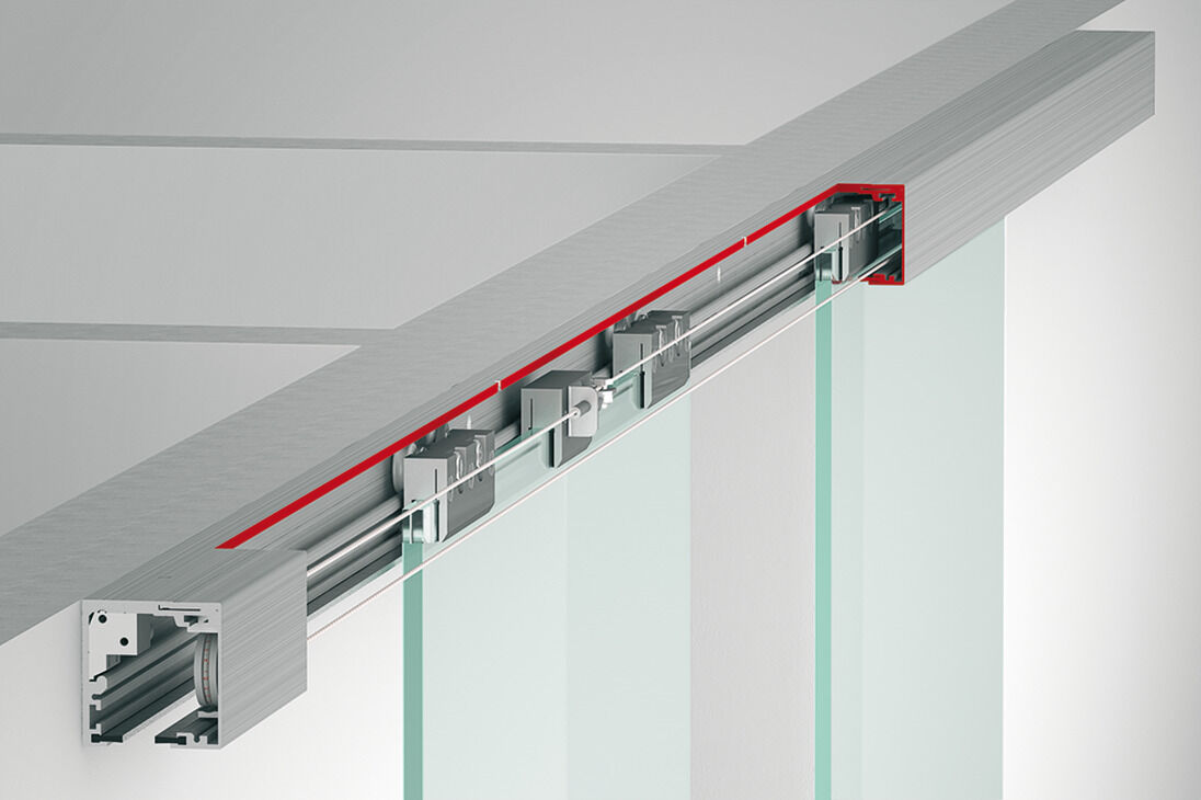 Kayar kapı bağlantı parçası, Hafele Slido D-Line12 50F