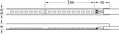 Şerit LED, silikon kaplama, Hafele Loox5 LED 3084, 24 V