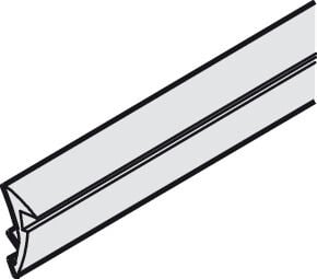 Hafele Sızdırmazlık profili, cam kalınlığı 10 – 10, 7 mm