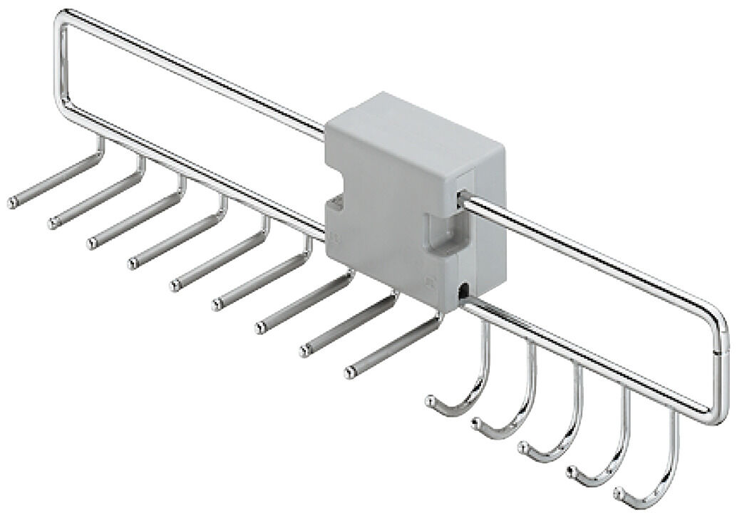 Häfele Kravat ve kemer askısı açılır 9 kravat ve 5 74x455x118 mm 807.41.211