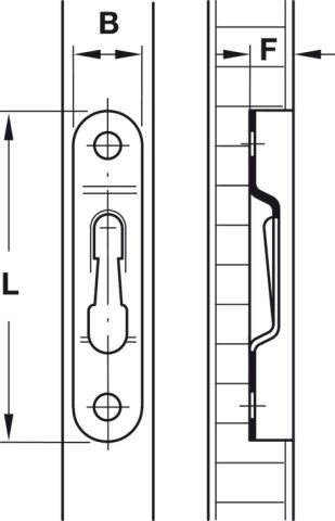 Häfele Bağlantı parçası Hızlı açılan sabitleme 12 mm 63 mm Karartılmış 262.47.049