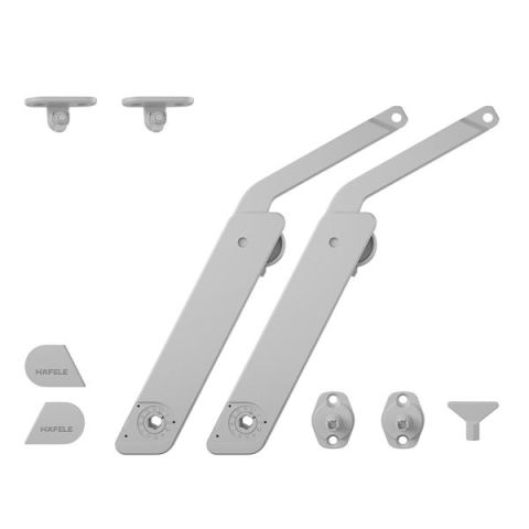Hafele FREE FLAP H 1.5 Çift Kalkar Kapak Makas Seti A Gri