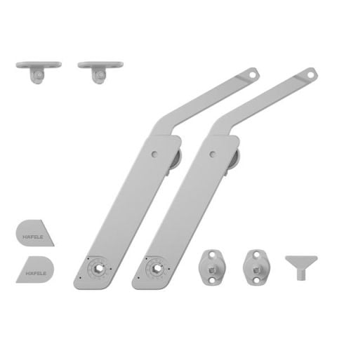 Hafele FREE FLAP H 1.5 Çift Kalkar Kapak Makas Seti B Gri