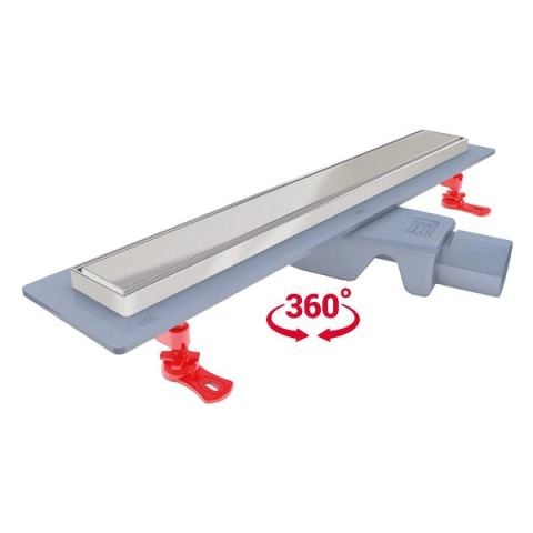 Hafele FLOWLINE Duş Kanalı  Ø50mm Parlak Krom 600mm