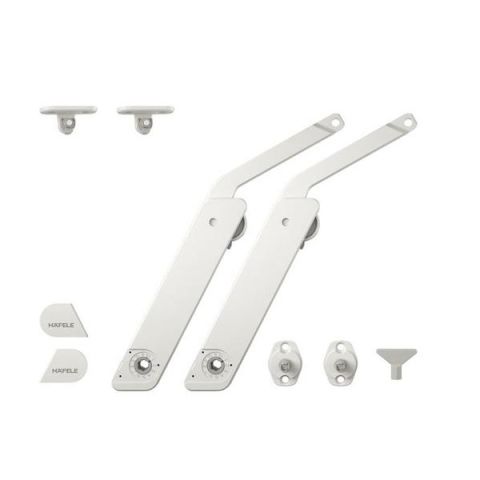 Hafele FREE FLAP H 1.5 Çift Kalkar Kapak Makas Seti B Beyaz
