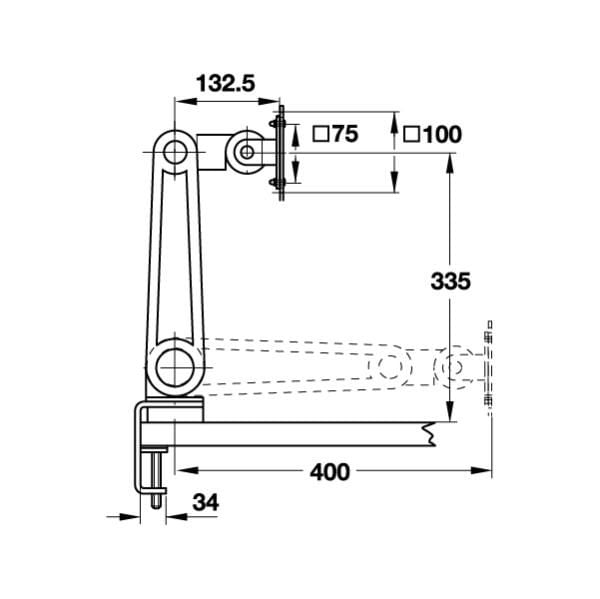 Hafele Hareketli Ekran Tutucu Gri 2.5-8.5kg