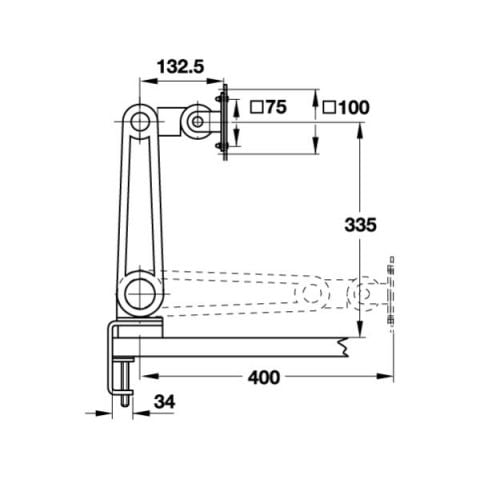 Hafele Hareketli Ekran Tutucu Gri 2.5-8.5kg
