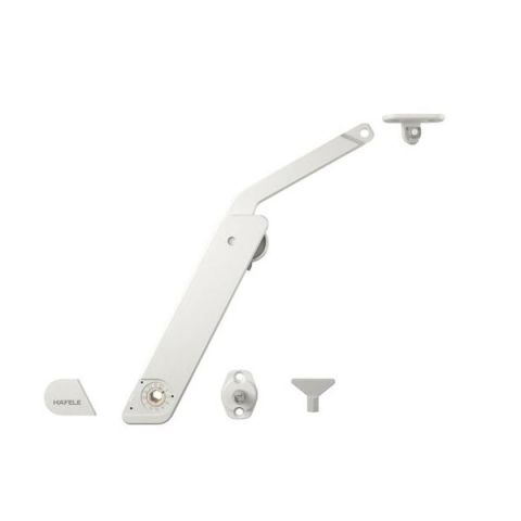 Hafele FREE FLAP H 1.5 Kalkar Kapak Makas Seti B Beyaz Sol