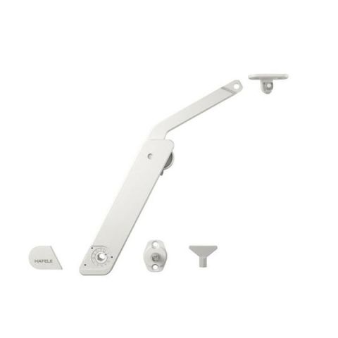 Hafele FREE FLAP H 1.5 Kalkar Kapak Makas Seti C Beyaz Sol