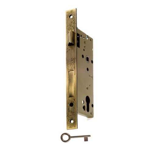 Hafele Gömme Kapı Kilidi WC Tipi Antik Bronz 60/22mm