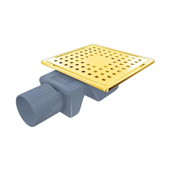 Hafele WASH Yer süzgeci,Ø50,100x100,p.altın