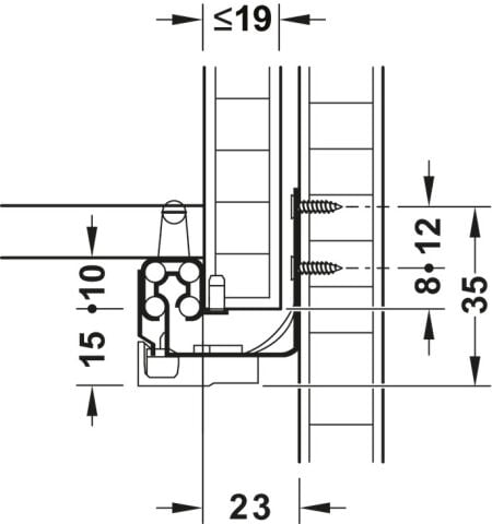 Gizli Ray, Hafele Matrix Runner UM S15, Yavaşlatıcılı
