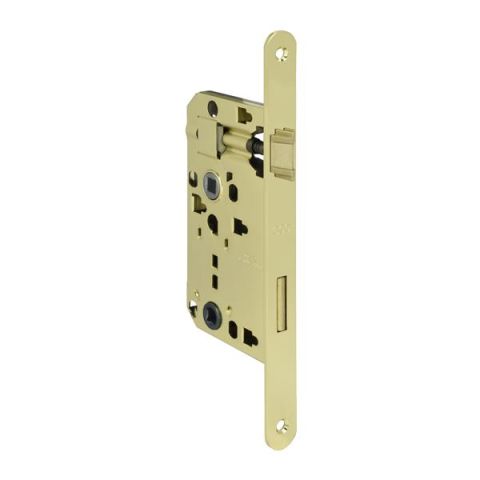 Hafele DUO Gömme Kapı Kilidi WC Tipi Parlak Pirinç 55/20mm
