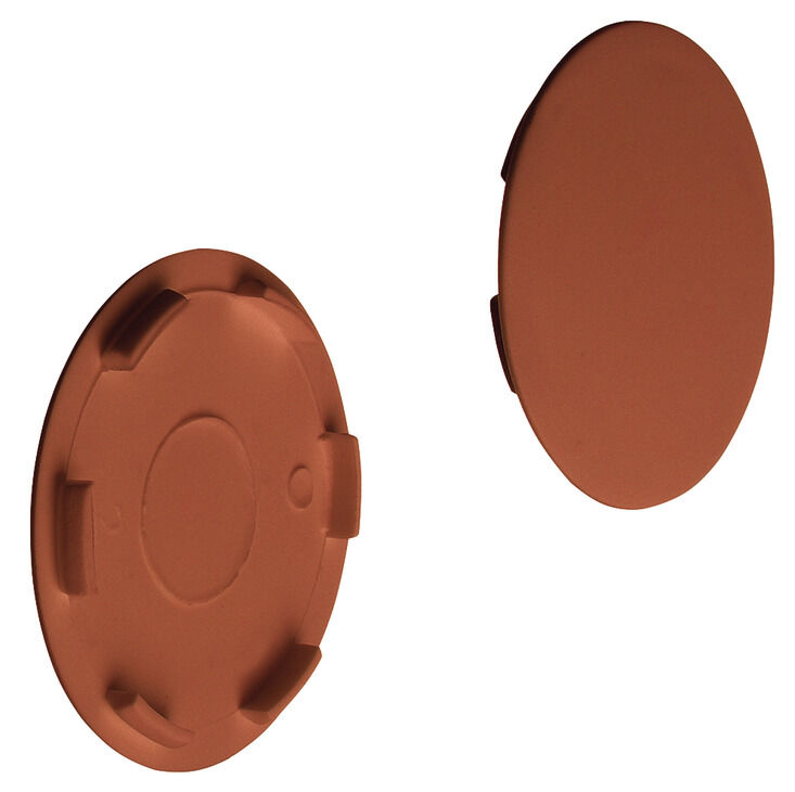 Häfele Üst kapak Plastik ⌀ 35 mm kör delik için 39 mm Açık kahverengi RAL 8007 262.86.190