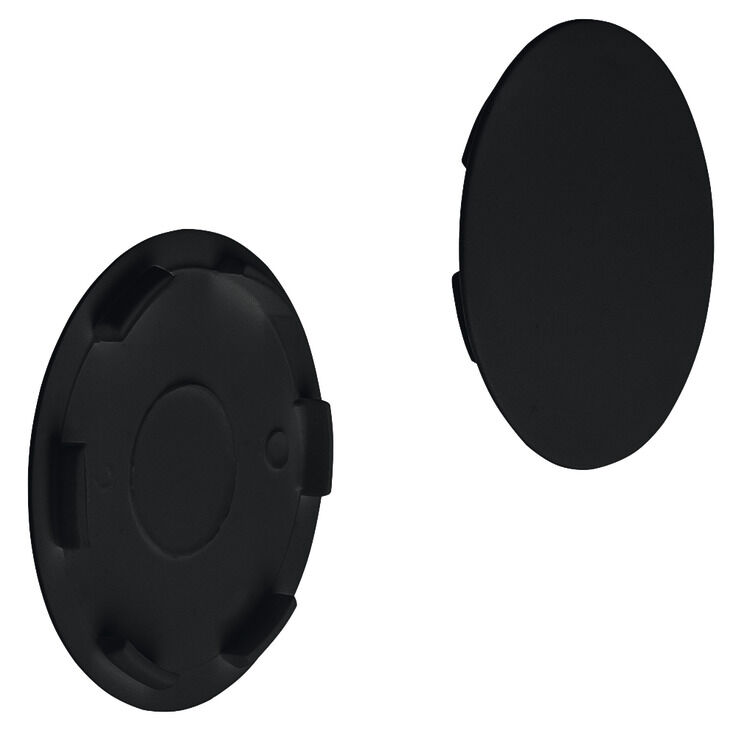 Häfele Üst kapak Plastik ⌀ 35 mm kör delik için 39 mm RAL 9005 262.86.390