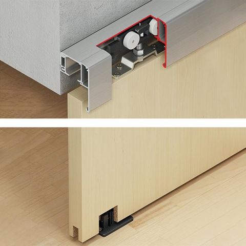 Hafele SLIDO CLASSIC 80-P Kayar Kapı Seti 2k Yavaşlatıcılı 847-966mm