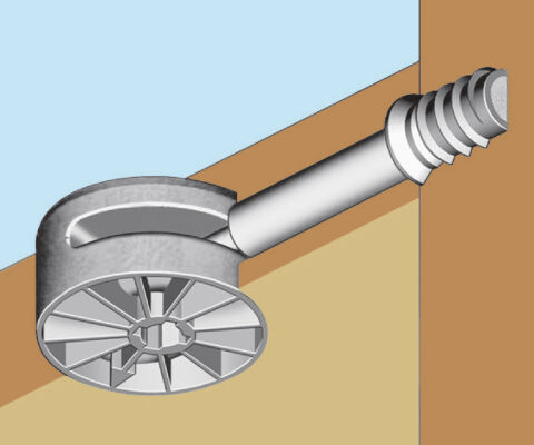 Häfele Maxifix Bağlantı gövdesi 19 mm ve üzeri ahşap 35 mm Boş 262.87.003