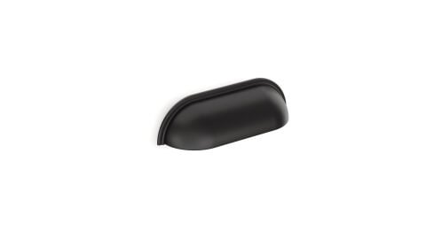 Hafele MUSSEL Mat Siyah Renk 96 mm Mobilya Kabuk Kulp