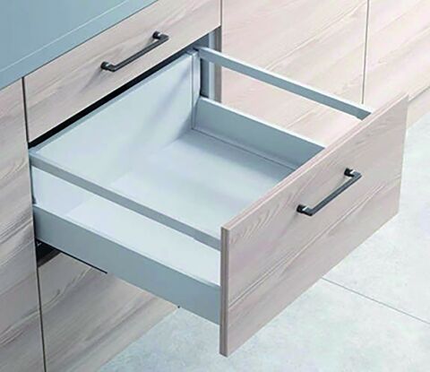 Häfele Matrix Box S Yan korkuluk dikdörtgen - 14 mm 23 mm 350 mm Antrasit 552.51.412