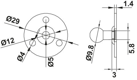 Gazlı Piston, Hafele RUNA DROP, Ahşap Veya Alüminyum