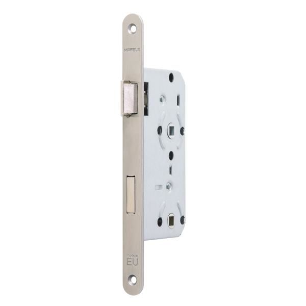 Hafele H55.02 Gömme Kapı Kilidi WC Tipi Paslanmaz Çelik Mat 55/20mm Sağ