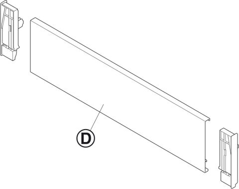 Häfele Matrix Box P İç Çekmece Seti Antrasit 92x300 mm Smuso 35 kg 513.20.621