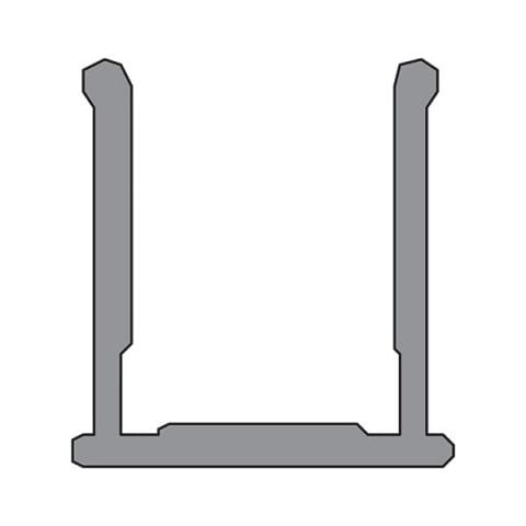 Hafele SLIDO CLASSIC 80-G Üst Taşıyıcı Ray Kapak Sabit 1000mm
